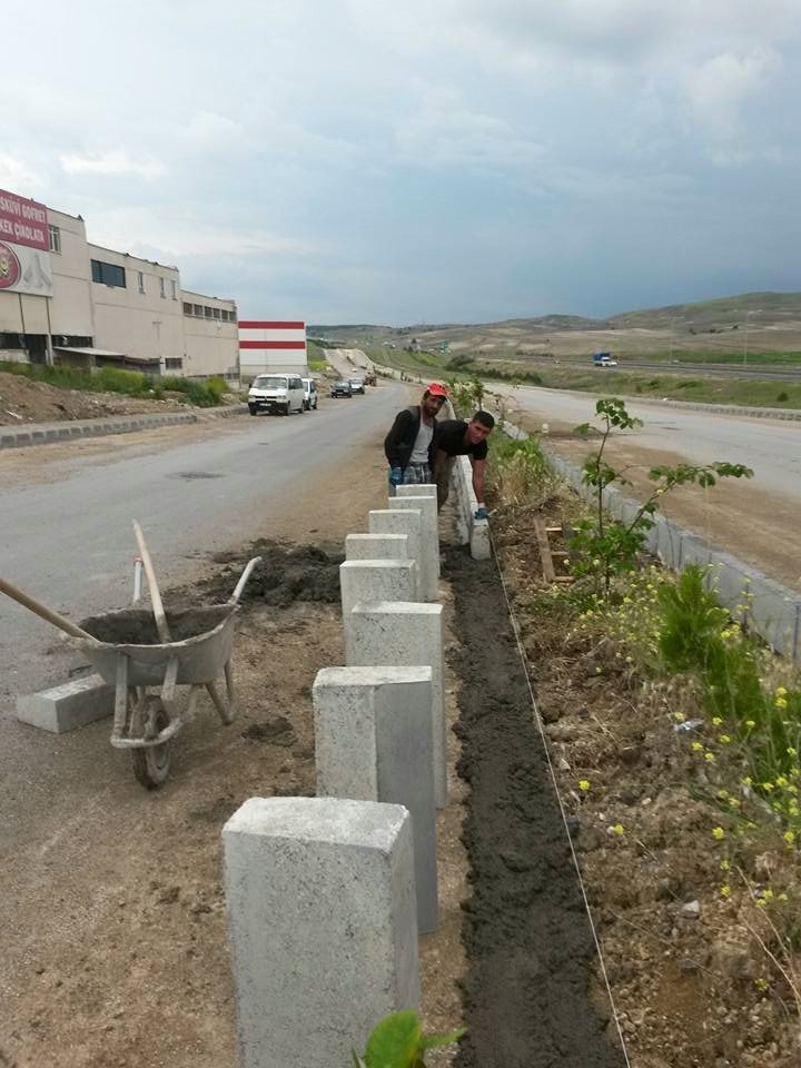 Gaziosmanpaşa kaldırım ve bordür taşı uygulaması örneği